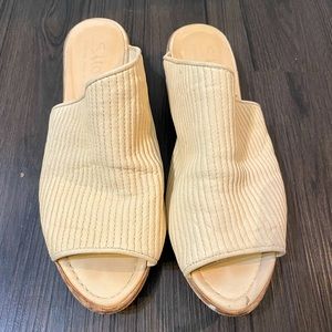 Leather slides